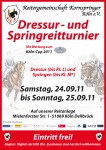 Das offizielle Plakat des Kornspringer Dressur- und Springreitturniers im September 2011